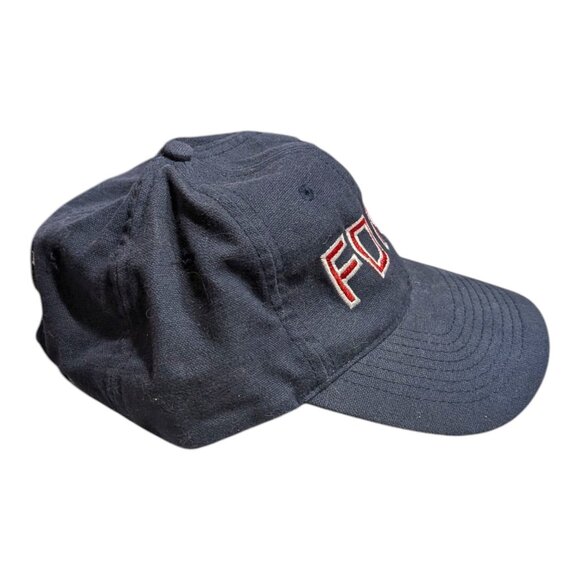 FDNY Fire Dept 9/11 Tribute Hat Canadian & American Flag Embroidered Navy Blue O - Picture 7 of 7